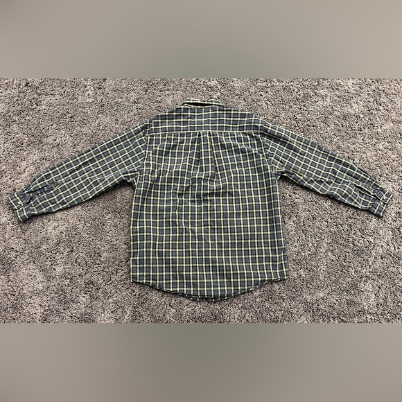 Carhartt Large Multi Gray Blue Checked Pocket Button Down Long Sleeve Shirt EUC! - Picture 5 of 6